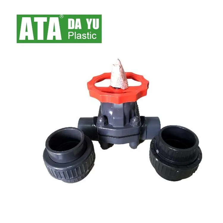 socket thread check valve knife gate valve pvc union diaphragm valve