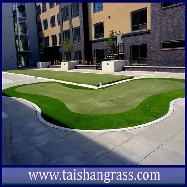 Pile Height 50mm Straight-Monofilament Yarn Type 2 colors Artificial Grass For Soccer Or Landscape