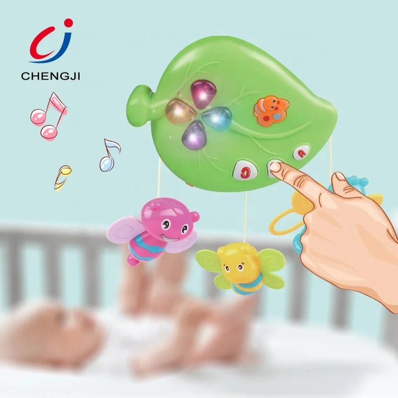 High quality educational musical bed stroller baby hanging toy