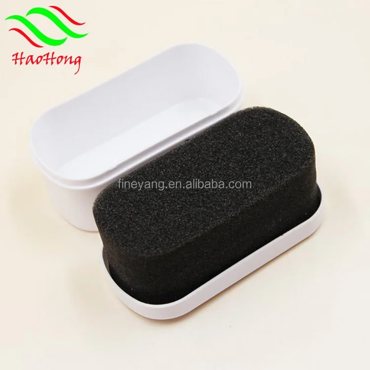 
Customized plastic container Quick Shine Instant Wax shoe sponge 