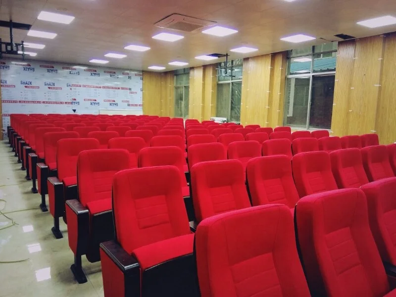 
High quality auditorium seat theater chair red fabric project auditorium chair and desks 