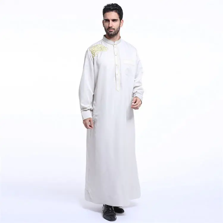 Новейшие Онлайн-дизайны Abaya 2018 оптовая продажа мужская одежда Дубая Thobe