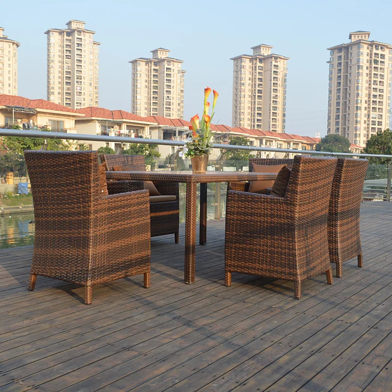 Уличный алюминиевый стул для любой погоды, стул из ротанга для отдыха