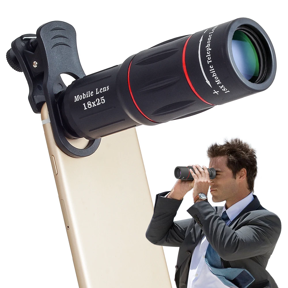 
2018 Multi-functional Wide angle lens 18X zoom mobile phone telephoto lens for all phones 