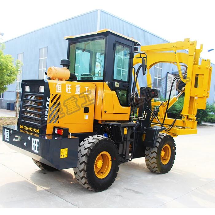 Photovoltaic Guardrail Post Pile Driver mini excavator pile driver equipment