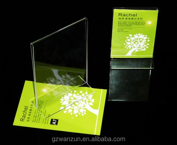 Factory High Impact Strong Not Easy Broken Acrylic Sign Holder 5x7