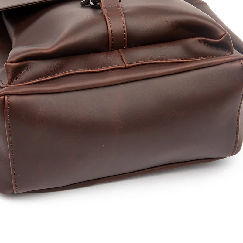 Оптовая продажа, oem, индивидуальный логотип, водонепроницаемый роскошный деловой рюкзак из искусственной кожи для ноутбука, сумка для мужчин