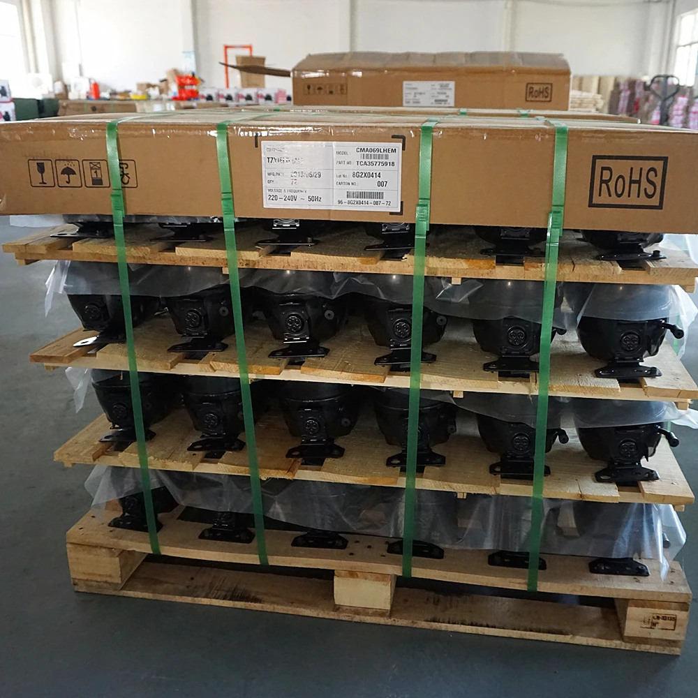 
Lowest Price LG1/8HP,1/6HP,1/5HP,1/4HP,1/3HP,1/2HP New Fridge Compressor with Separate Carton Loading in Big Stock 