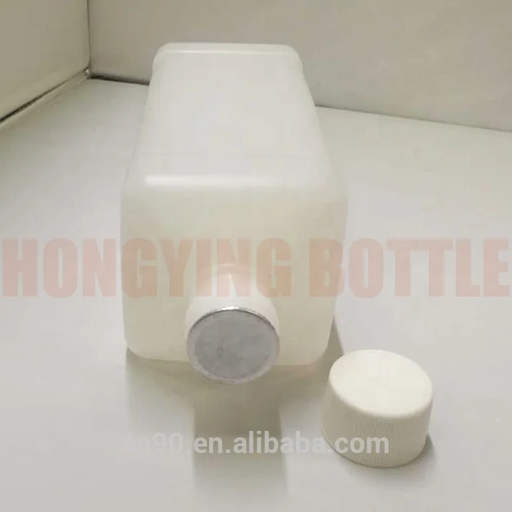 Continuous inkjet printer ink solvent empty bottle 1L square bottle