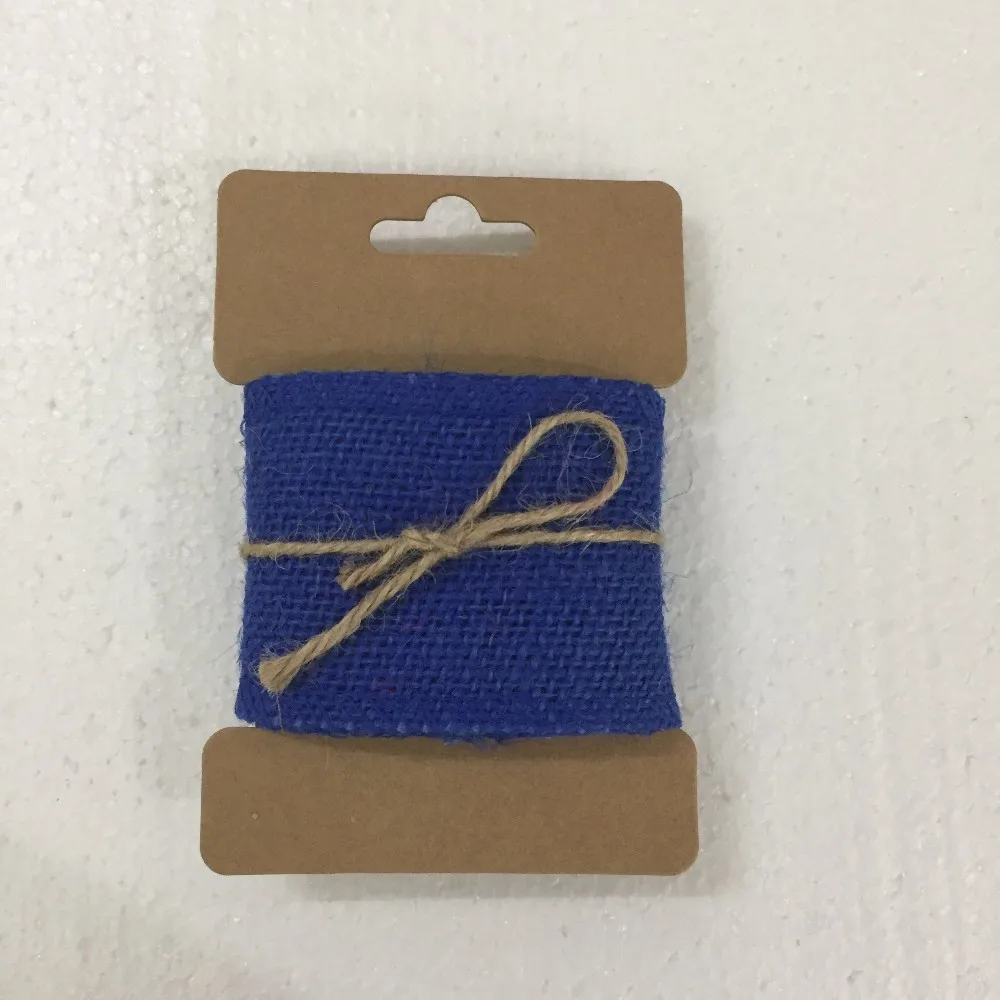 Natural Jute Burlap Ribbon Eco-Friendly Raffia Manufacturers Rainbow Colored Jute Rope Ribbon For Gift DIY Wedding Decor