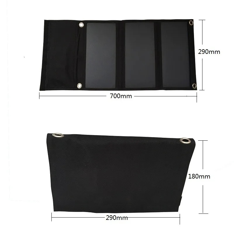 
21w Foldable solar panel charger siding battery 