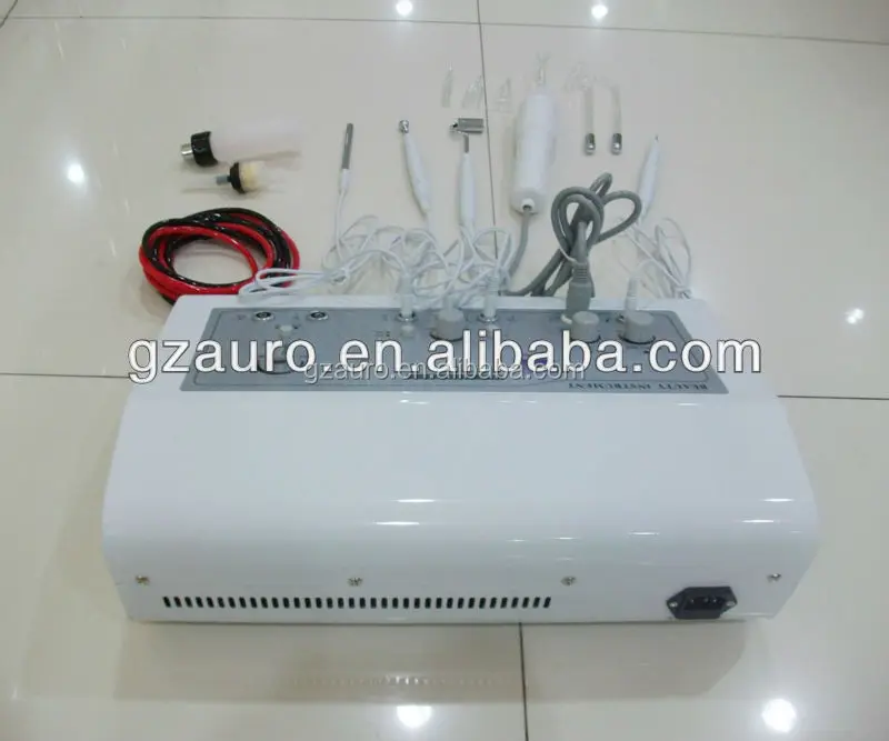 AU-506 5 in 1 High Frequency Ultrasonic Galvanic Facial Machine for Salon Use Facial Treatment