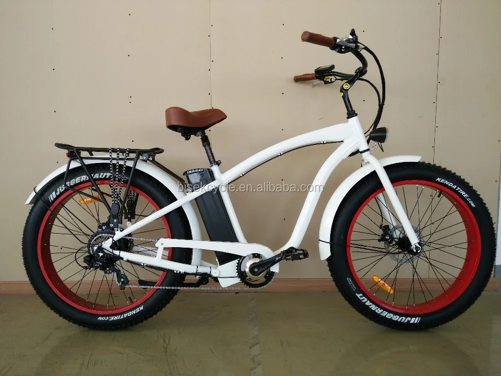 Long range electric bicycle 48V 500W/750W Beach cruiser Fat Tire electric road bike 1000w bafang electric mountain bike