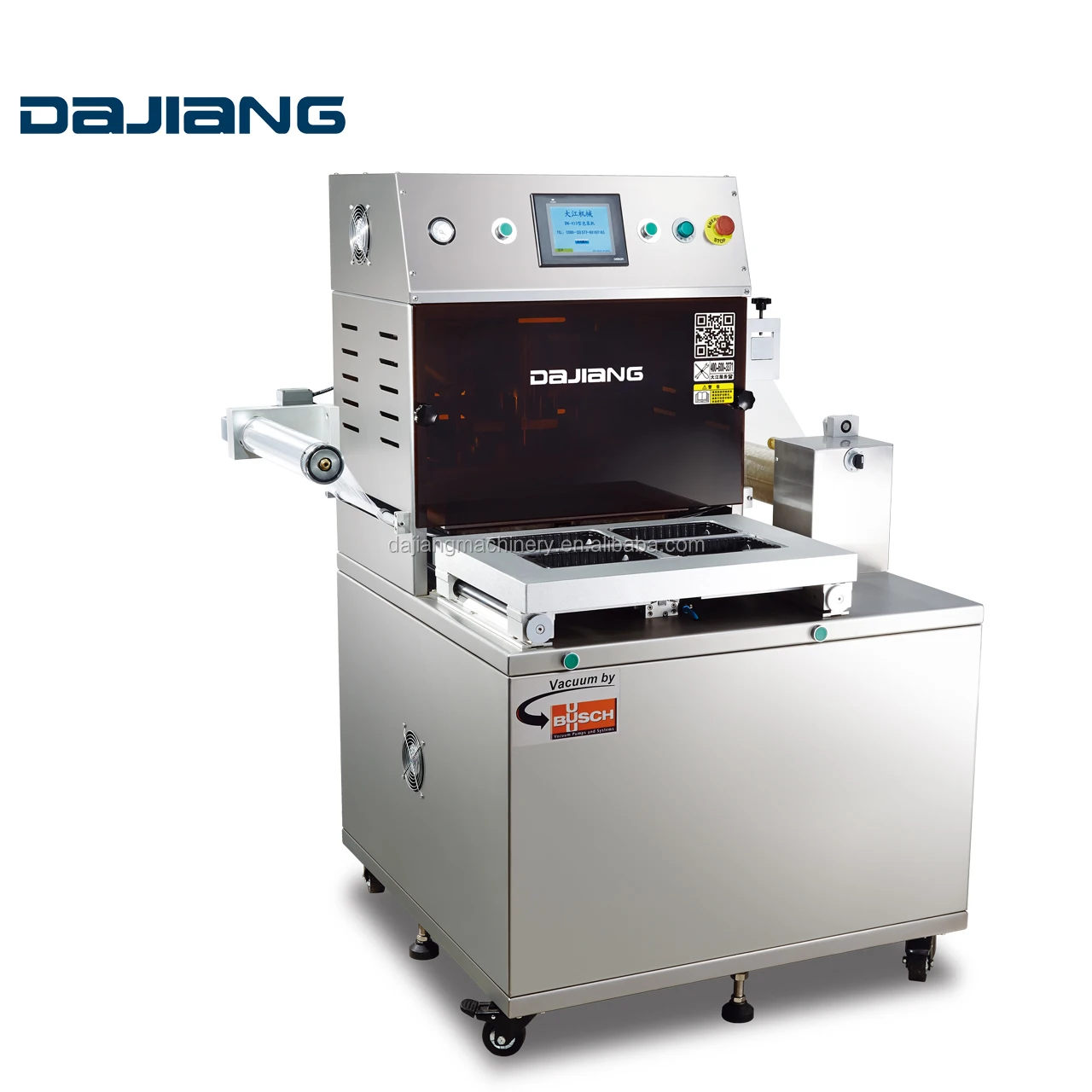 
DM-410B Fresh FRUIT Food Modified Atmosphere Packaging Machine Vacuum Tray Sealer MAP Gas Nitrogen Filling Packing Machine China 