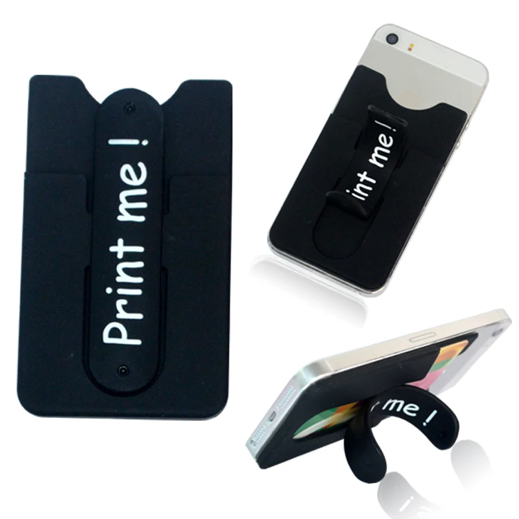 Mobile Phone Silicone Sticky card holder stand