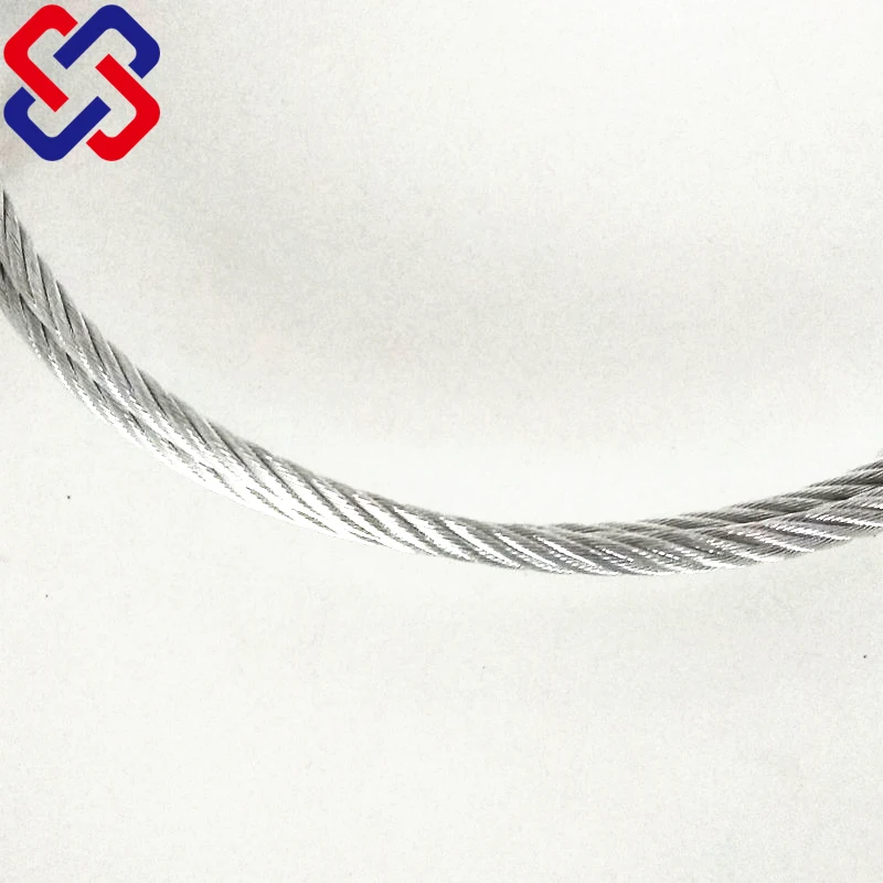 
6*7/6*19 galvanized aircraft steel cable 