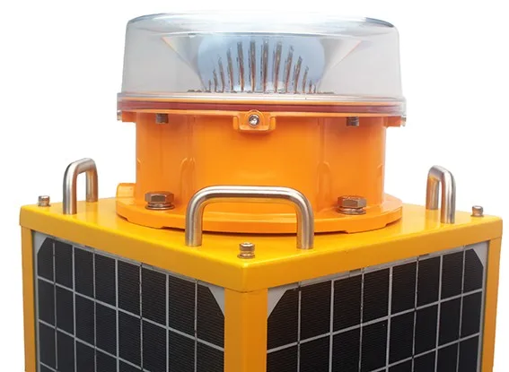 CK-15-T Solar-Powered Medium Intensity Building/Tower Warning Light,FAA ICAO Standard Solar Aviation Obstruction Light