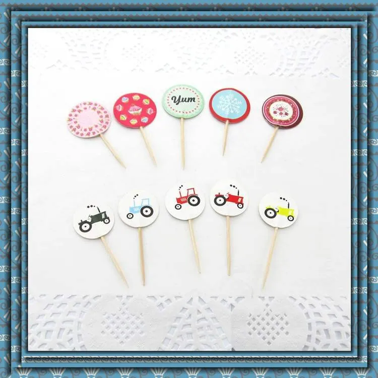 Wholesale high quality Happy birthday cake Tooth Pick decoration