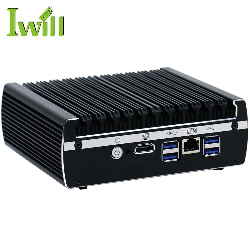 Iwill Technology IBOX-501 N13 firewall micro fanless industrial pc with multiple lan