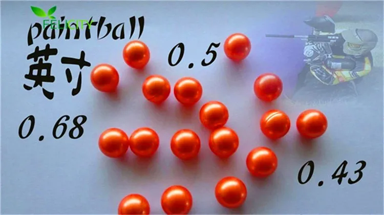 0.68 paintball balls for shooting,used in war game/  0.68 caliber paintballs,paintball bullet made with gelatin and PEG easy