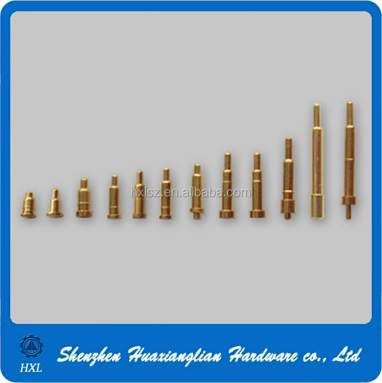 China manufacture different type of brass gold plated pogo pin