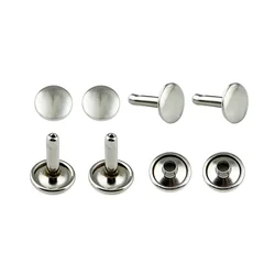 High Quality Round Head Double Cap Nickel Iron Rivet, Garments 10mm Metal Rivet For Bag Shoe