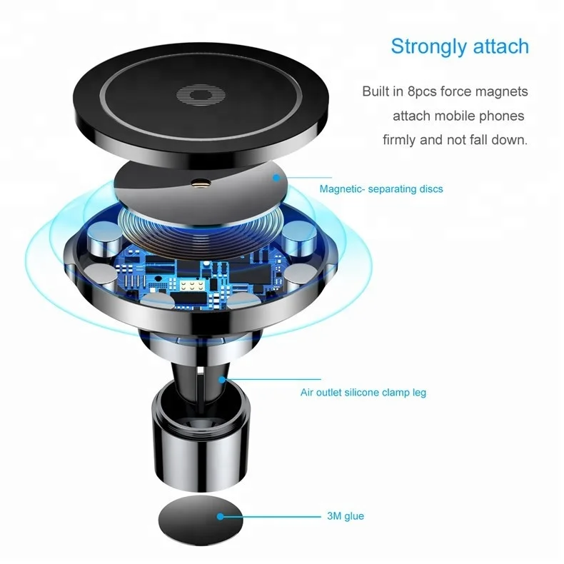 
2018 induction Novelty magnetic wireless phone charger receiver qi for mobile phone 