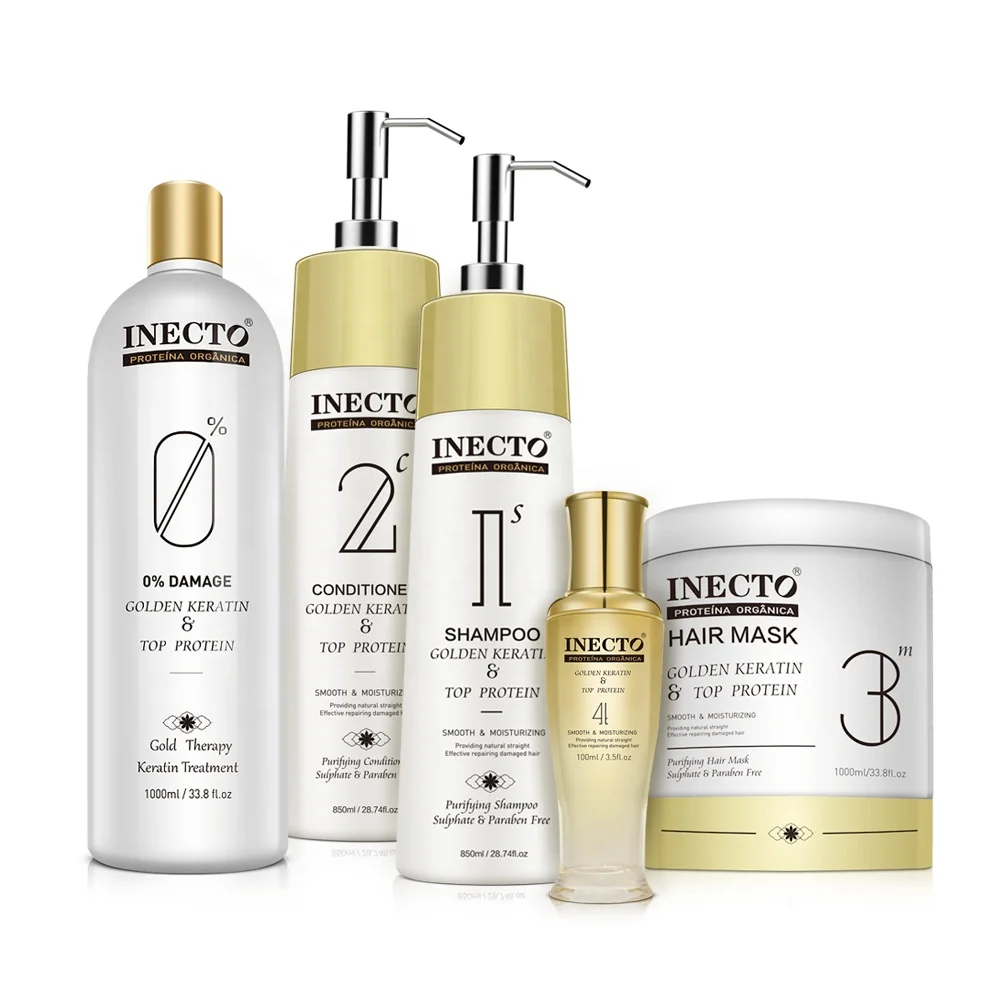 Inecto, протеиновый шампунь для волос, ежедневное Домашнее использование, уход за волосами, формула без сульфата, без паранбена, против выпадения волос, 850 мл