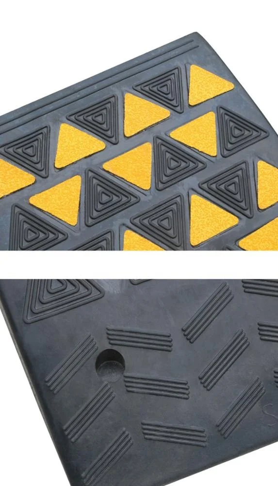19cm Traffic Parking Car Wheel Solid Curb Ramps Kerb Ramp For Garage Rubber Threshold Ramps