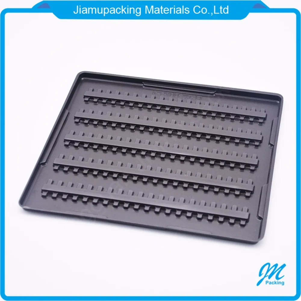 Vacuum Forming Black Plastic Tray China Factory Wholesale for Electronic Component