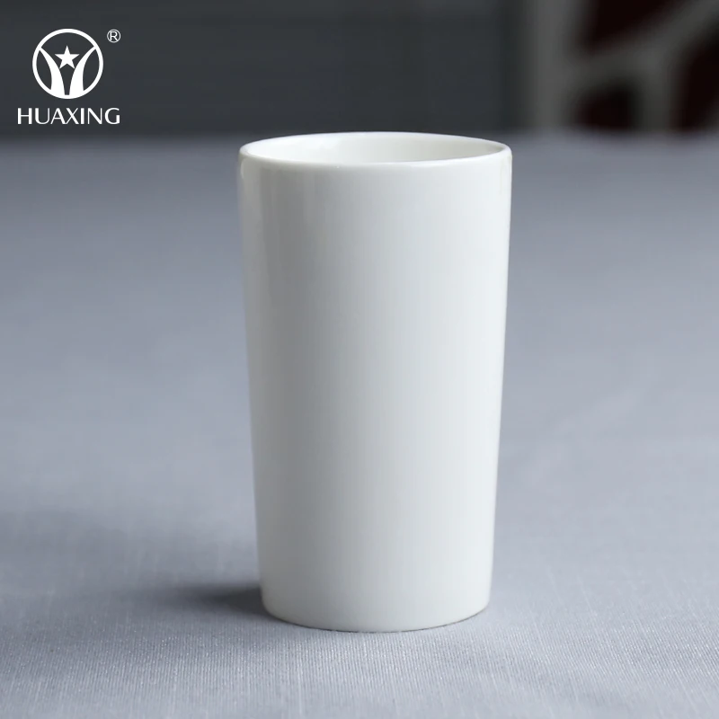 Factory Directly Simple White Ceramic Coffee Mug Cup Coffee Ceramic Tea Cup No Handle from Chaozhou