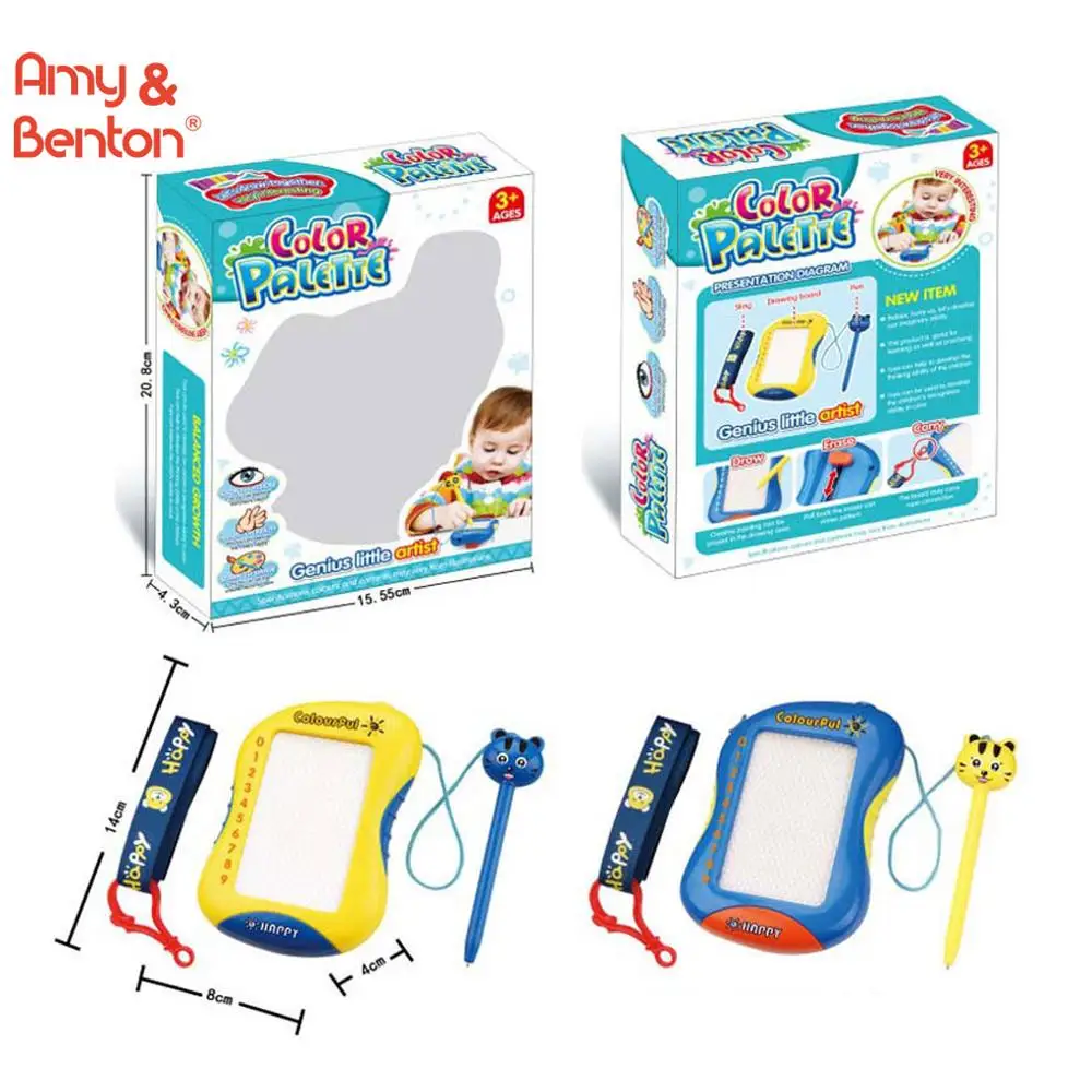 Kids Drawing Toy Cartoon Colorful Erasable Magnetic Writing Board with Pen
