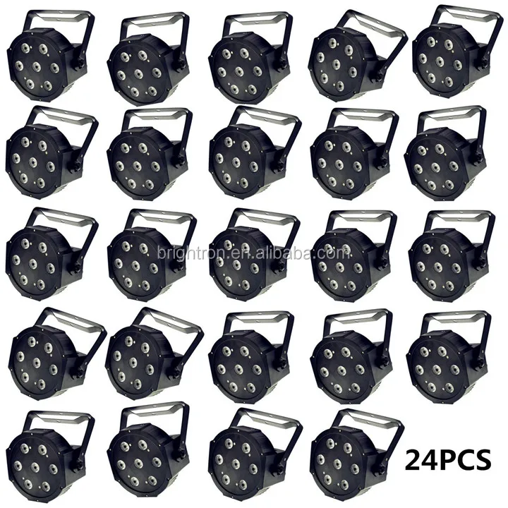 Микро-пульт дистанционного управления 7 * 10w красочный мигающий участник