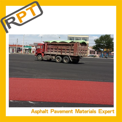 
Roadphalt colored cold mix asphalt concrete surface layer of the system 