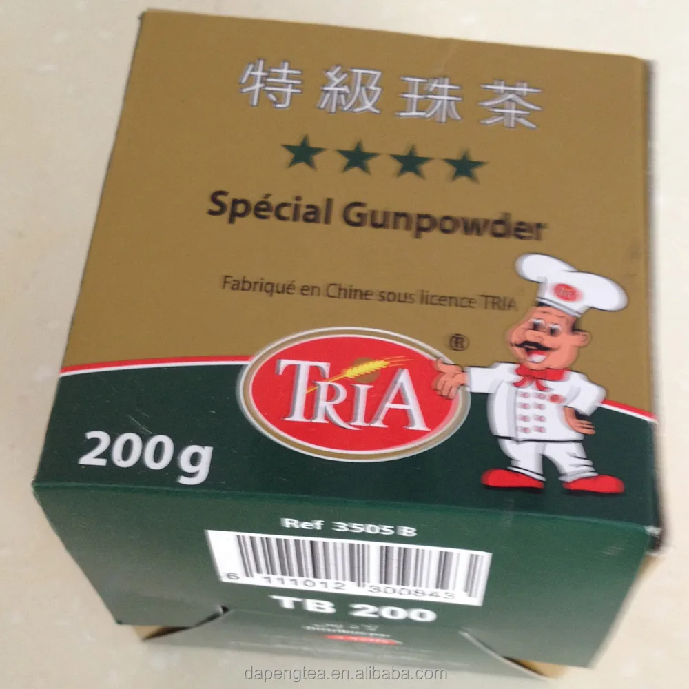 Chinese Green tea Gunpower Tea 3505 brands to Maroc