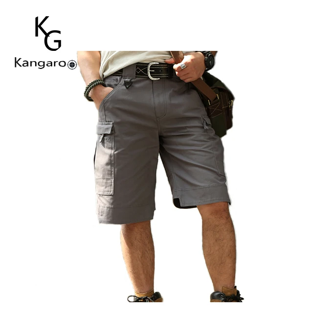 Mens Tactical Daily Wear Reinforced Seat Baggy Side Pockets Cargo Shorts