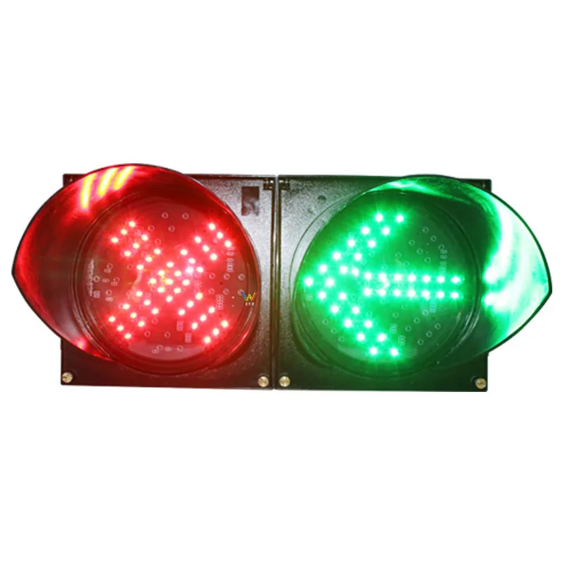 200mm toll station red cross green arrow traffic signal light