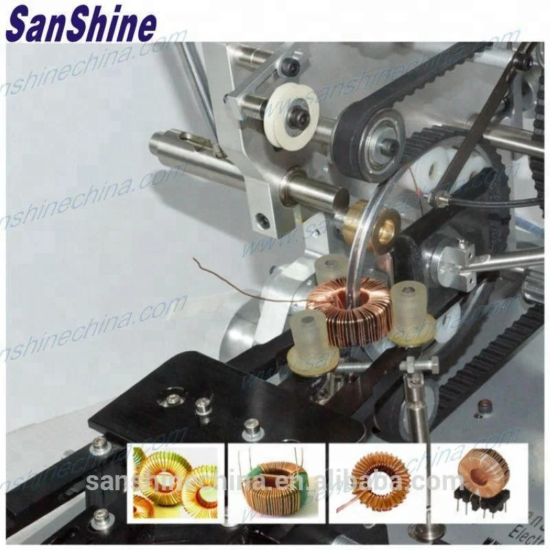 Automatic toroid power magnetics coil winding machine(SS900B6 series wire D 0.3~1.2mm) replace GORMAN toroidal winder