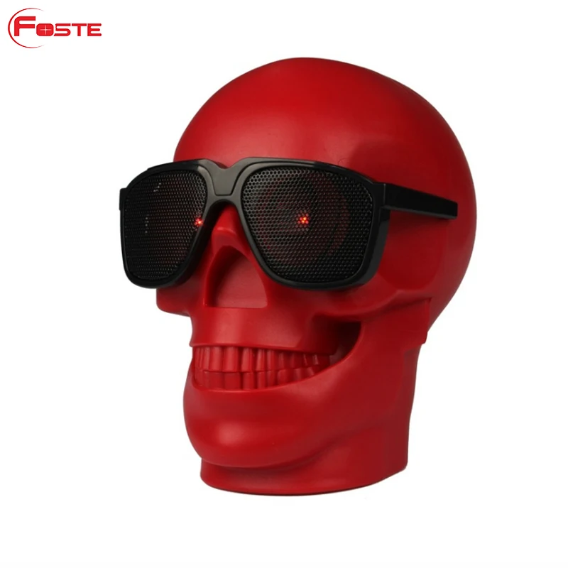 
Factory high quality super bass stereo sound cool skull Creative wireless bluetooth speaker for party /computer /bedroom 