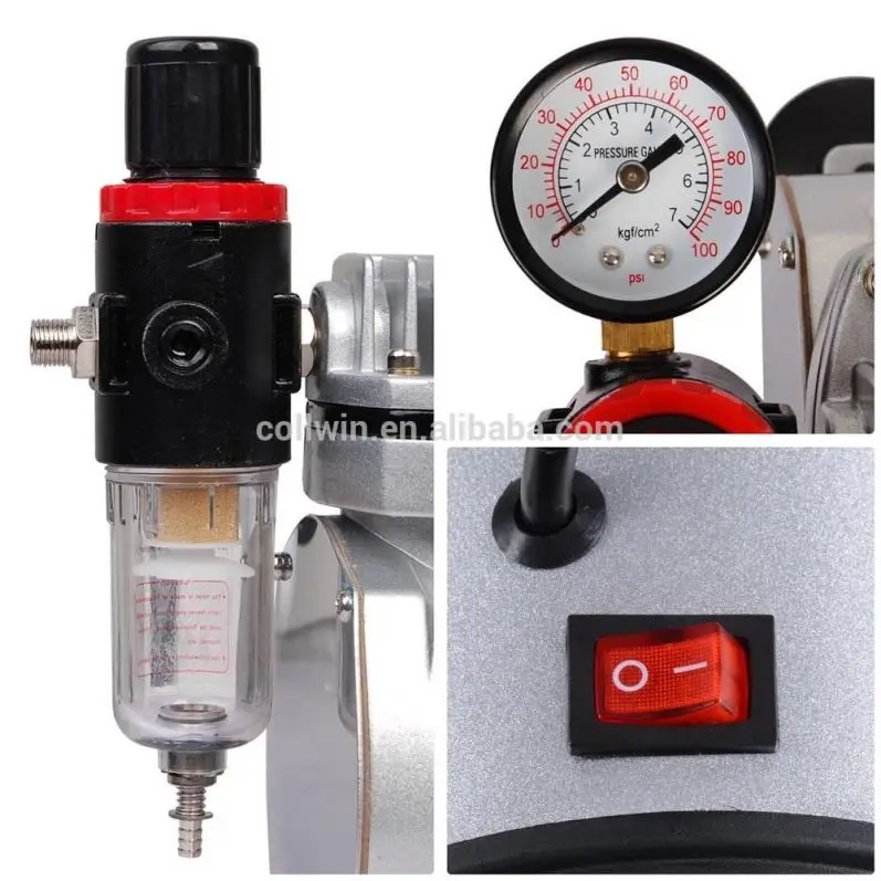 3 Airbrush Compressor Kit Dual Action Spray Air Brush Set Tattoo Nail Art