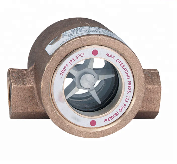 Stainless Steel Inner Whorl Vane Water Flow Indicator