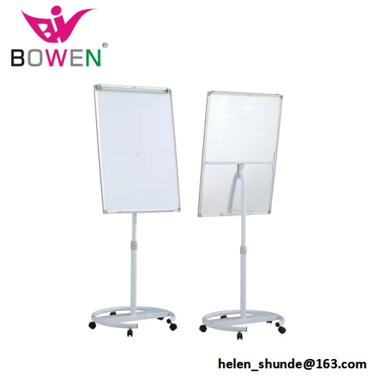 
Mobile Flip Chart Flipchart Stand roll up whiteboard with roller wheels 