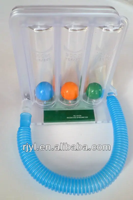 Portable medical device 3 ball respiratory Incentive lung spirometer exerciser for lung exercising