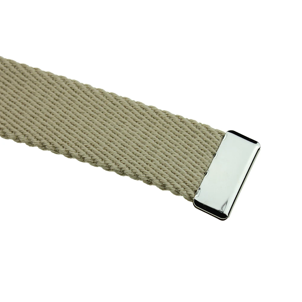 
Metal Beer Bottle Opener Buckle Cotton Canvas Belt for Promotion Gift 