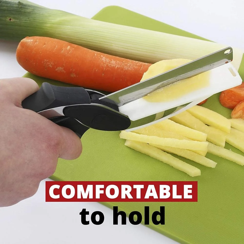 
Easy Cutting Professional 2Cr14s/s+PP+TPR heavy duty stainless steel multifunctional kitchen scissors Clever Food Scissors Food Scissors