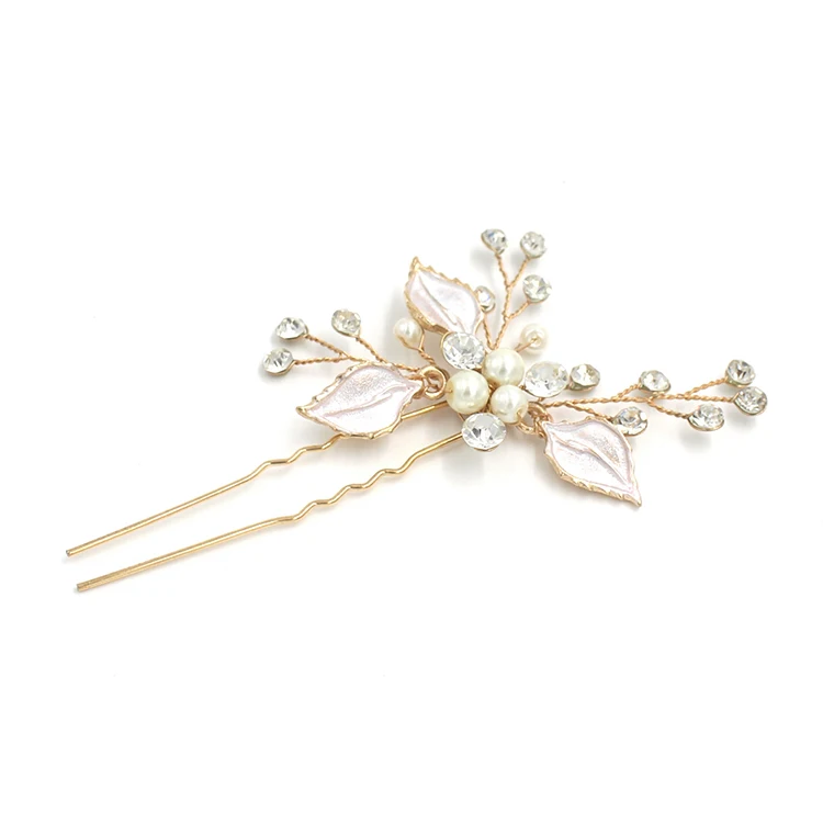 Clover Bride Wedding Small Hair Fork Handmade Jewelry Accessories