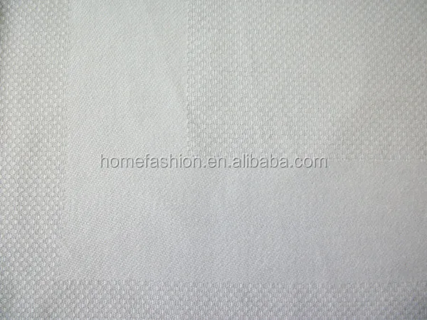 100% cotton satin band bedside mat for hotel with lovely monogram and diamond pattern mat hot sale