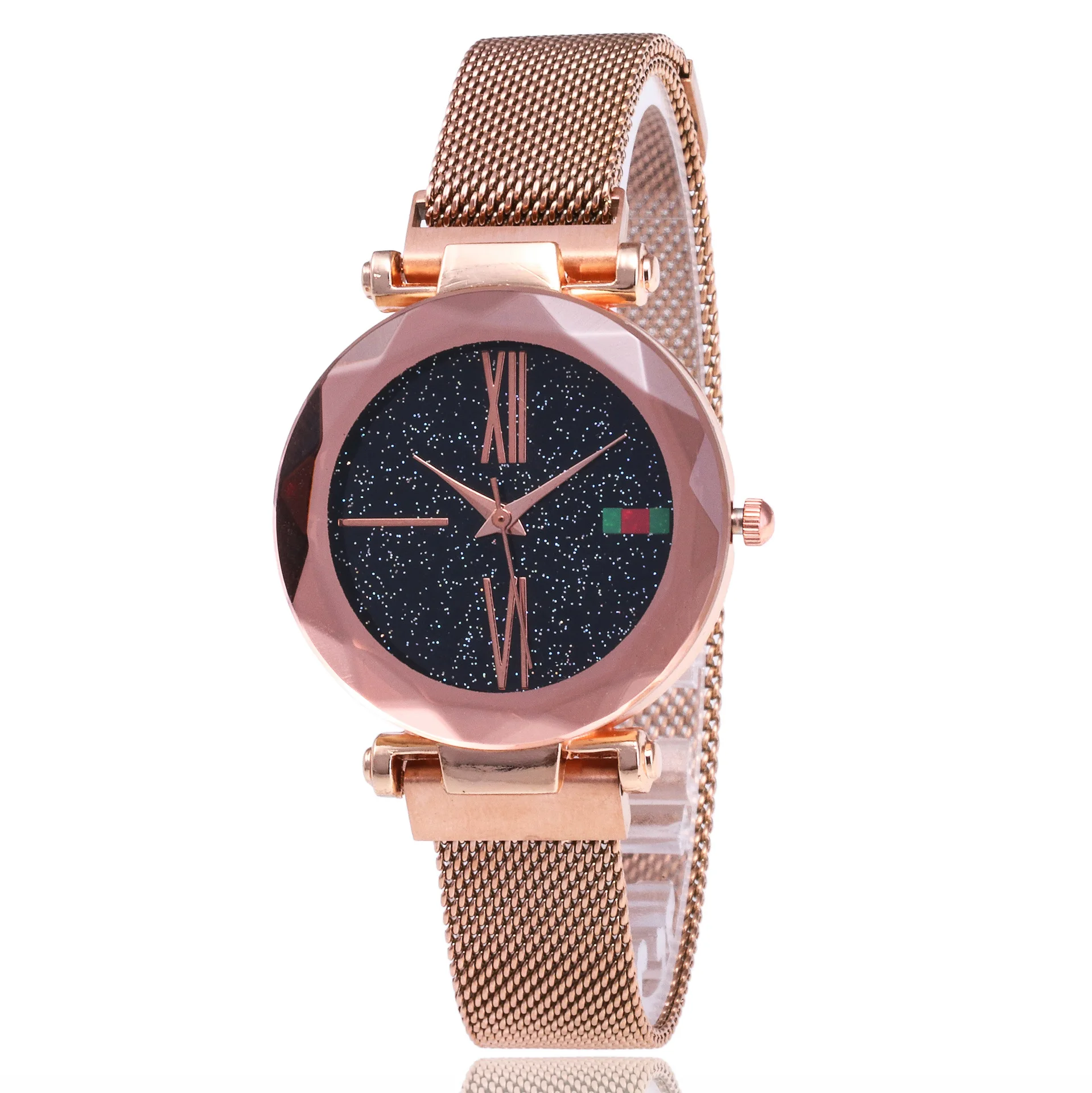 Women Mesh Magnet Buckle Starry Sky Watch Luxury Fashion Ladies Watch