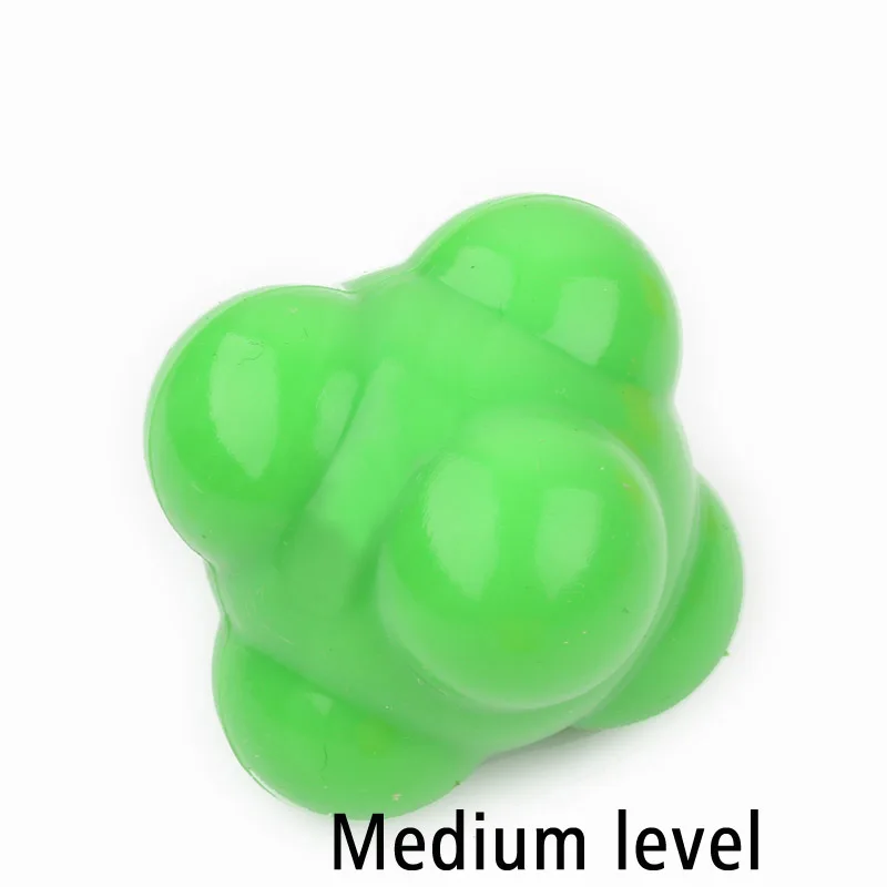 2pcs/lot Silicone hexagonal Reaction Ball Agility Coordination Reflex Exercise Sports Fitness Training Ball