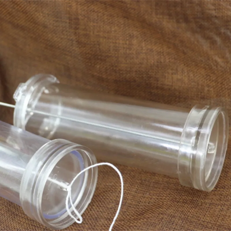 Flat top and church head shaped cylinder candle mold PC plastic high temperature DIY candle mold